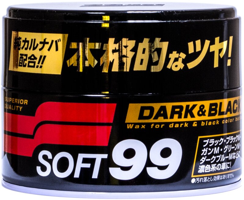 Полироль для придания блеска темным авто Soft99 Dark & Black Wax, 300 г ...
