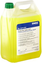Зеленый антифриз Swag 60926581 Ready Mix Typ D -30°, 5 л