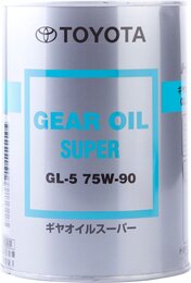 Трансмиссионное масло Toyota Gear Oil Super 75W-90 GL-5 (Япония), 1 л