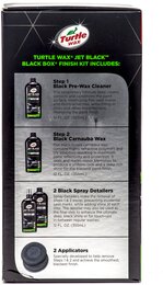 Набор для черного авто Turtle Wax Jet Black Black Box Finish Kit 4x355 мл - Фото 2