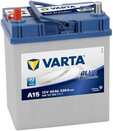 Аккумулятор Varta Blue Dynamic A15 40 A-h 330 A (+-, L) Asia тонкие клеммы