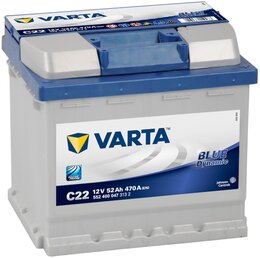 Аккумулятор Varta Blue Dynamic C22 52 A-h 470 A (-+, R)