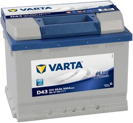Аккумулятор Varta Blue Dynamic D43 60 A-h 540 A (+-, L)