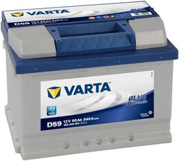 Аккумулятор Varta Blue Dynamic D59 60 A-h 540 A (-+, R)