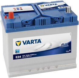 Аккумулятор Varta Blue Dynamic E24 70 Ah 630 A (+-, L) Asia