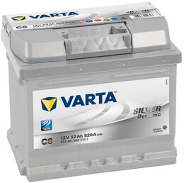 Аккумулятор Varta Silver Dynamic C6 52 A-h 520 A (-+, R)