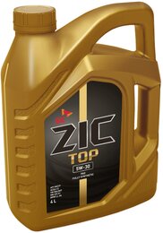 Синтетическое моторное масло на основе ПАО ZIC TOP 5W-30, 4 л - Фото 2