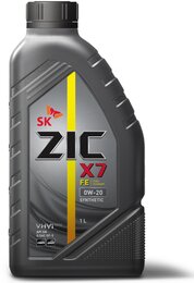 Синтетическое моторное масло ZIC X7 FE 0W-20, 1 л