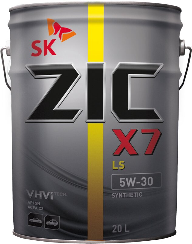 Синтетическое моторное масло ZIC X7 LS 5W-30, 20 л - Фото 1