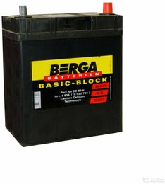 Аккумулятор Berga Basic-Block 35 Ah 300 A (-+, R) Asia тонкие клеммы