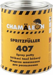Шпатлевка жидкая + отвердитель Chamaleon Spritzfuller 407, 1 л