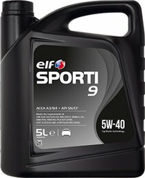 Моторное масло ELF Sporti 9 5W-40, 5 л