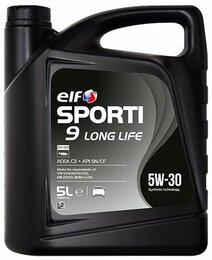 Моторное масло ELF Sporti 9 Long Life 5W-30, 5 л