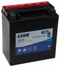 Аккумулятор Exide Bike AGM 18 Ah 12 V 230 A (+-, L)