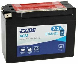 Аккумулятор Exide Bike AGM 2,3 Ah 12 V 35 A (-+, R)