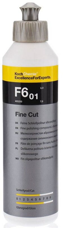 Паста для машинной полировки KochChemie F6.01 Fine Cut, без силикона, 250 мл - Фото 1 Паста для машинной полировки KochChemie F6.01 Fine Cut, без силикона, 250 мл - Фото 1