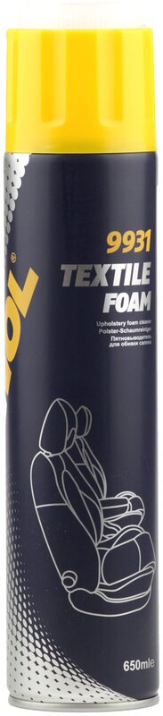 Пенный очиститель салона Mannol Textile Foam, 650 мл - Фото 1 Пенный очиститель салона Mannol Textile Foam, 650 мл - Фото 1