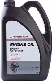 Моторное масло Mitsubishi Engine Oil 0W-20 SN Fully Synthetic, 4 л