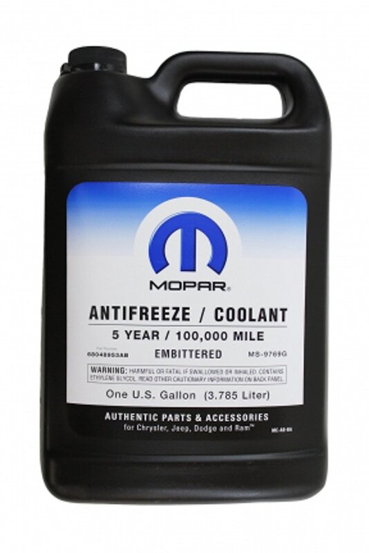 Антифриз Mopar Antifreeze 5-Year/100000 Mile, 3,785 л - Фото 1 Антифриз Mopar Antifreeze 5-Year/100000 Mile, 3,785 л - Фото 1