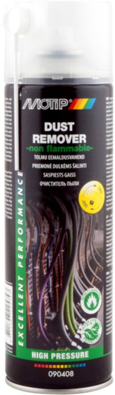 Аэрозольный удалитель пыли под большим давлением Motip Dust Remover, 500 мл - Фото 1