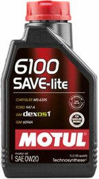 Моторное масло Motul 6100 Save-Lite SAE 0W-20, 1 л