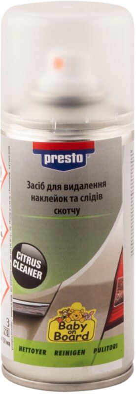 Аэрозольный очиститель наклеек Presto Aufkleber Entferner, 150 мл - Фото 1