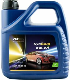 Моторное масло VatOil SynGold FE 0W-20, 4 л