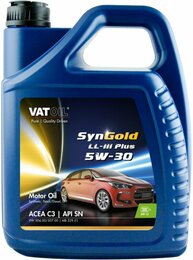 Моторное масло VatOil SynGold LL-III Plus 5W-30, 5 л