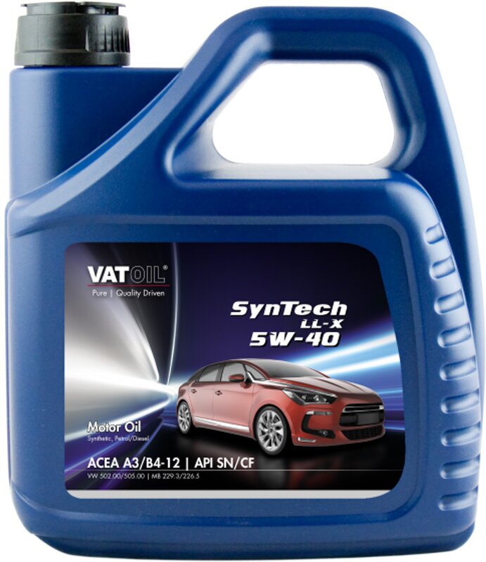 Моторное масло VatOil SynTech LL-X 5W-40, 4 л - Фото 1