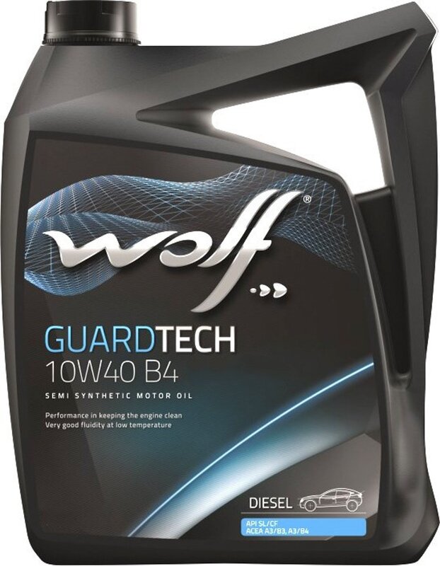 Моторное масло Wolf Guardtech 10W-40 B4, 4 л - Фото 1 Моторное масло Wolf Guardtech 10W-40 B4, 4 л - Фото 1