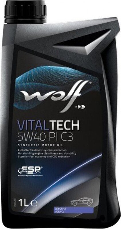 Моторное масло Wolf Vitaltech 5W-40 PI C3, 1 л - Фото 1 Моторное масло Wolf Vitaltech 5W-40 PI C3, 1 л - Фото 1