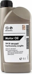 Синтетическое моторное масло GM Motor Oil 5W-30 Dexos2, 1 л