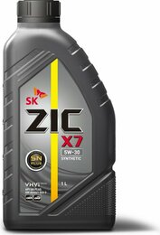 Синтетическое моторное масло ZIC X7 5W-30 (GM Dexos1), 1 л