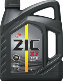 Синтетическое моторное масло ZIC X7 5W-30 (GM Dexos1), 4 л