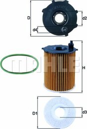 Масляный фильтр Mahle Original OX171/2D1 72348573