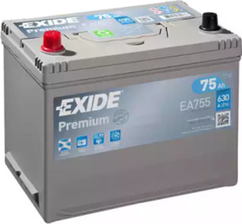 Аккумулятор Exide EA755 75 Ah 630 A PREMIUM *** - Фото 1