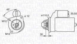 Ведущая шестерня Magneti Marelli 940113020291 AMB0291, стартер - Фото 3