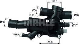 Термостат Mahle Original TH4483 72347004, охлаждающая жидкость