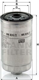 Топливный фильтр Mann Filter WK824/2
