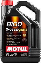 Моторное масло Motul 8100 X-cess gen2 SAE 5W-40, 5 л
