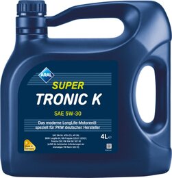 Моторное масло Aral SuperTronic K SAE 5W-30 (504.00/507.00), 4 л