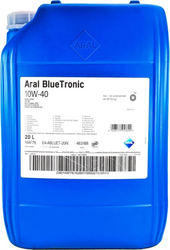Aral BlueTronic SAE 10W 40 20 aral-bluetronic-sae-10w-40-20