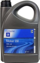 Полусинтетическое моторное масло GM Motor Oil 10W-40, 4 л