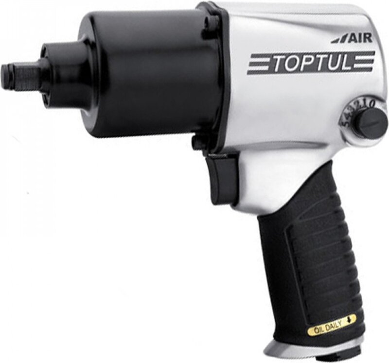 Гайковерт пневматический Toptul 1/2", 813 Nm, 8000 об/мин, 2,6 кг - Фото 1