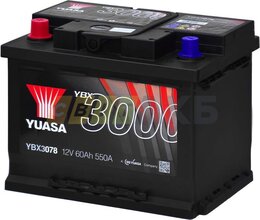 Аккумулятор Yuasa YBX3078 60 A-h 550 A YBX3000 SMF Batteries