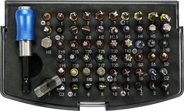 Набор бит Yato, 59 предметов (1/4" 25 мм: Torx, Torx Security, Tri-Wing, Torz, Spline, Clutch, Hex)