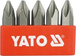 Набор ударных бит Yato, 5 предметов (5/16" 36 мм: PH2), в кассете
