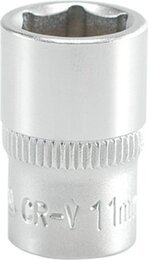 Головка торцевая Yato 1/4" 6-гранная (Hex) 11 мм, стандартная