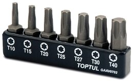 Набор бит 1/4" (TORX T10-T40) Toptul GAAV0702