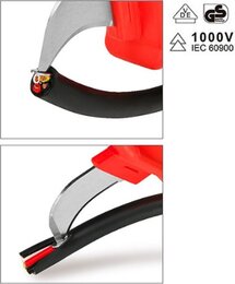 Нож кабельный изолированный 1000V VDE с загнутым лезвием Toptul SFAB5020V4 - Фото 2